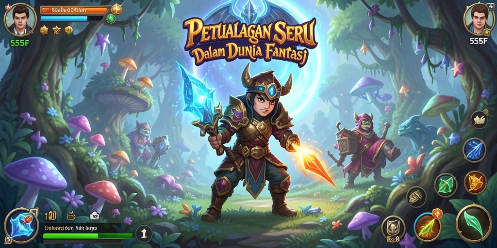 Tampilan gameplay <strong>555F</strong> dengan petualangan yang mengasyikkan.