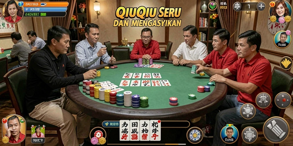Tampilan gameplay QiuQiu yang seru dan interaktif.