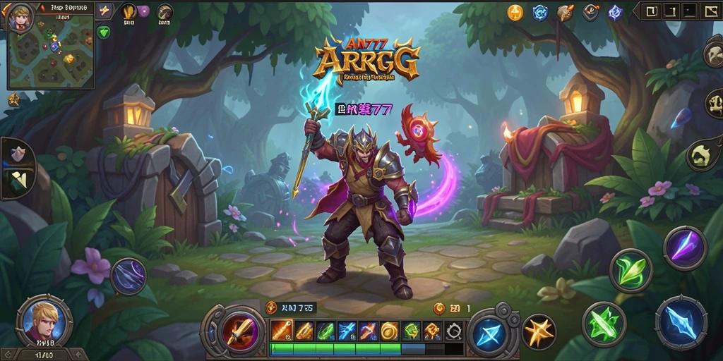 Tampilan dinamis gameplay ARPG yang menegangkan dan menarik.