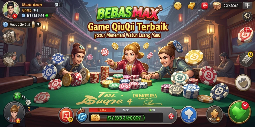 Tampilan gameplay QiuQiu yang seru di BEBASMAX.