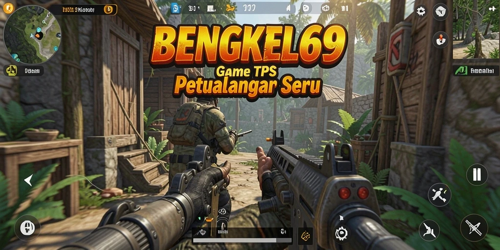 Screenshot BENGKEL69 menunjukkan aksi seru dalam gameplay TPS.
