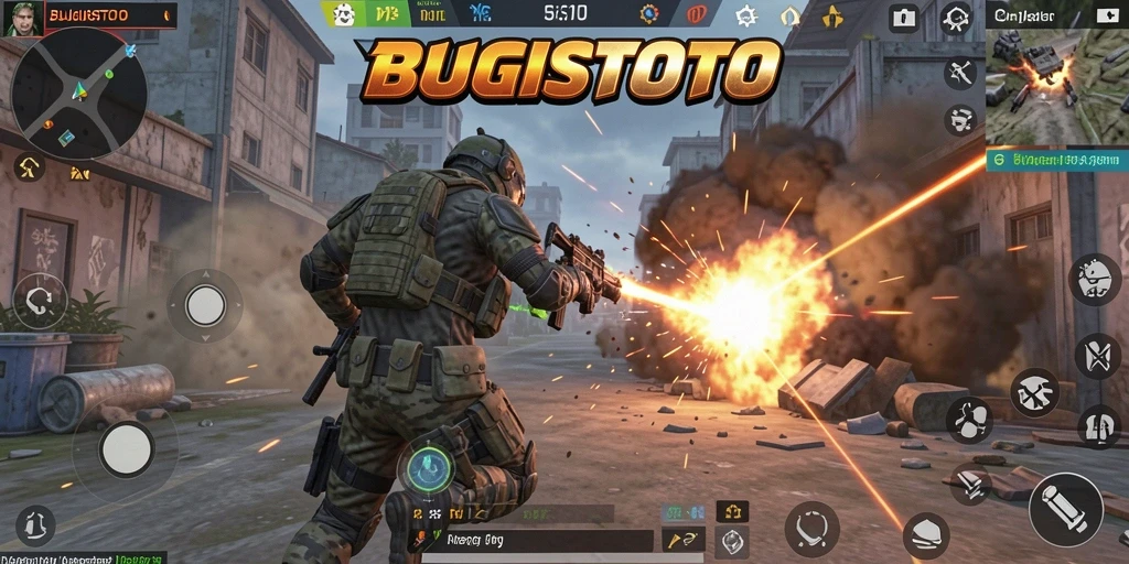 Gameplay seru dari BUGISTOTO dengan aksi tembak-menembak mendebarkan.
