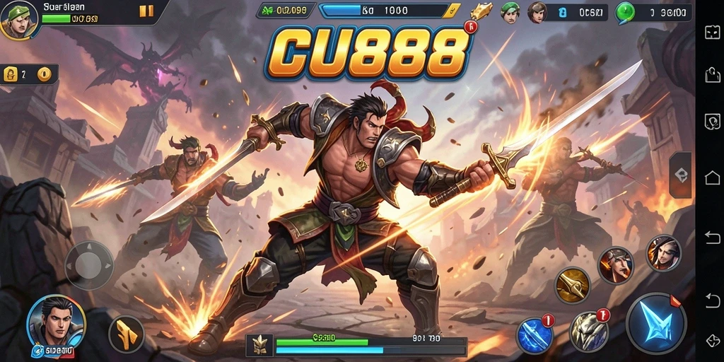 Tangkapan layar dari gameplay CU888 yang penuh aksi dan petualangan.