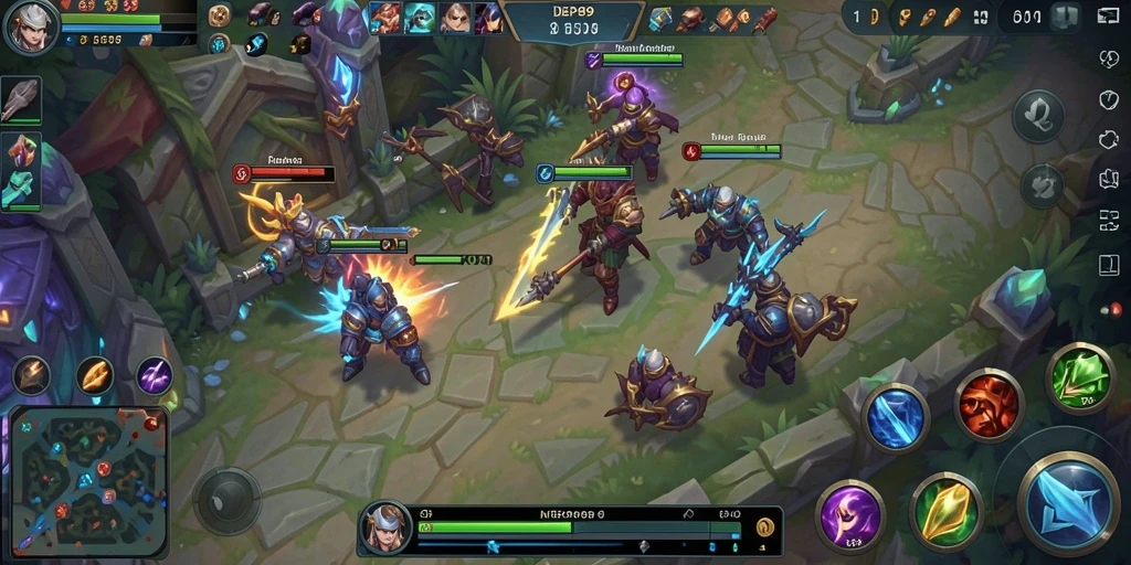 Tampilan gameplay seru dalam pertempuran di DEPO89.