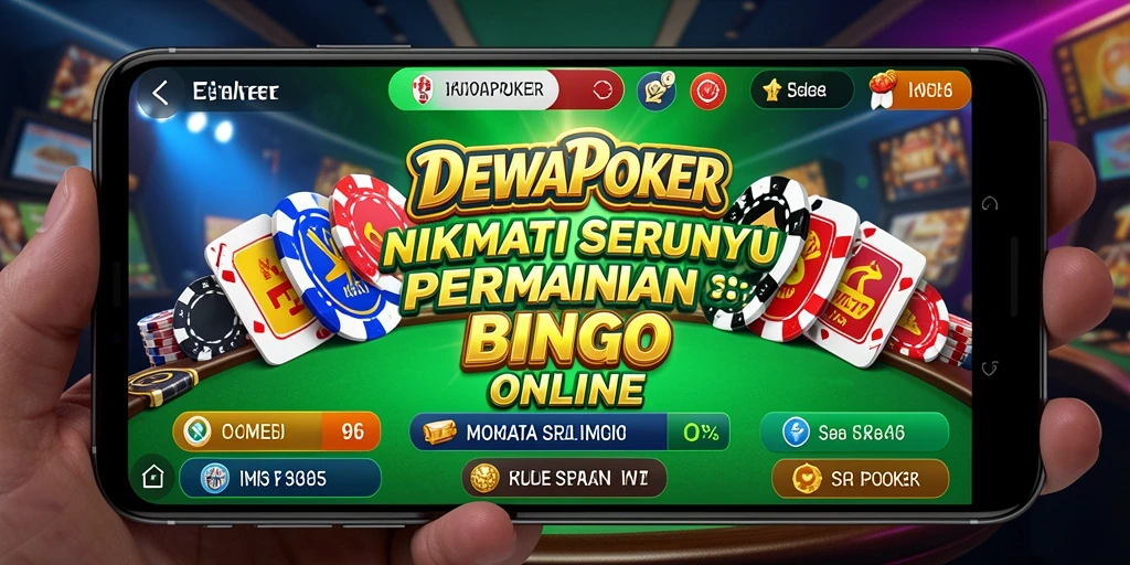 Tampilan menarik dari gameplay Bingo di DEWAPOKER.
