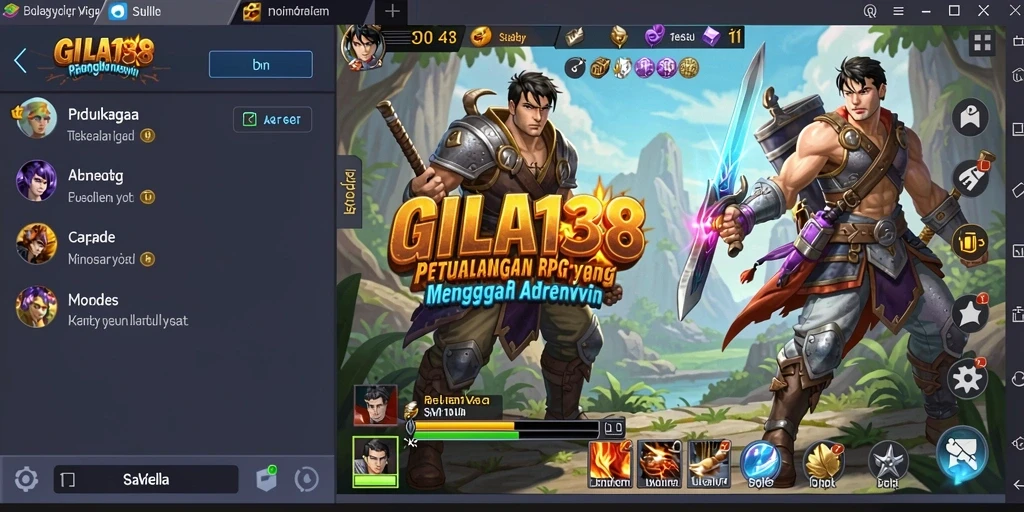 Screenshot GILA138 menampilkan aksi petualangan seru dalam RPG.