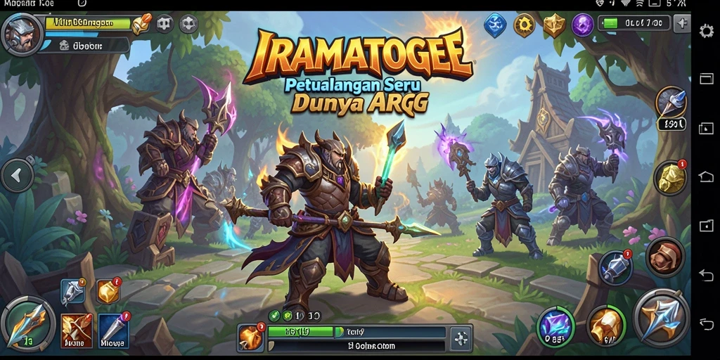 Tampilan menarik dari gameplay ARPG di IRAMATOGEL.