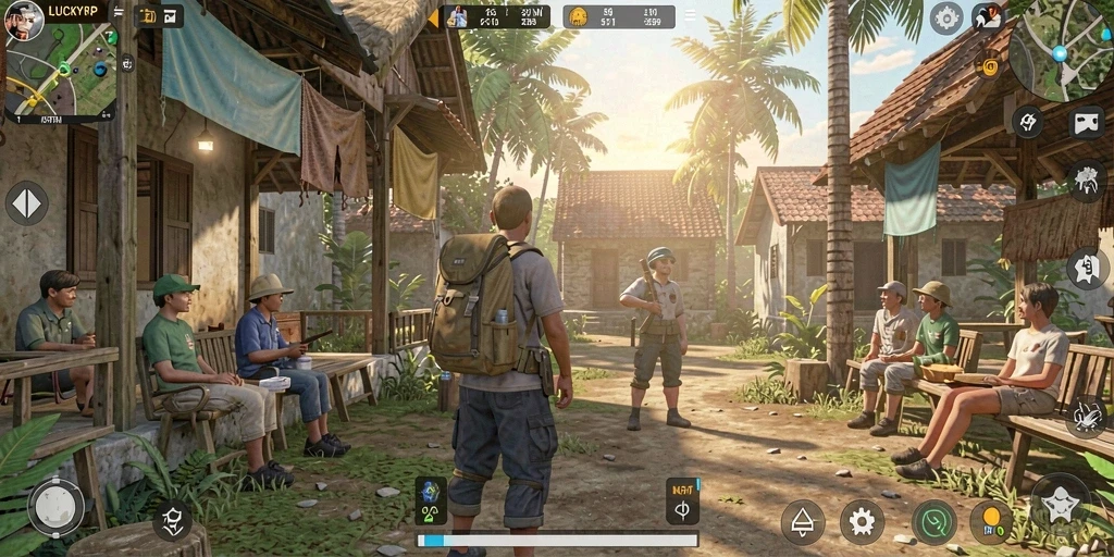 Screenshot gameplay LUCKYRP dengan visual menarik dan tantangan seru.