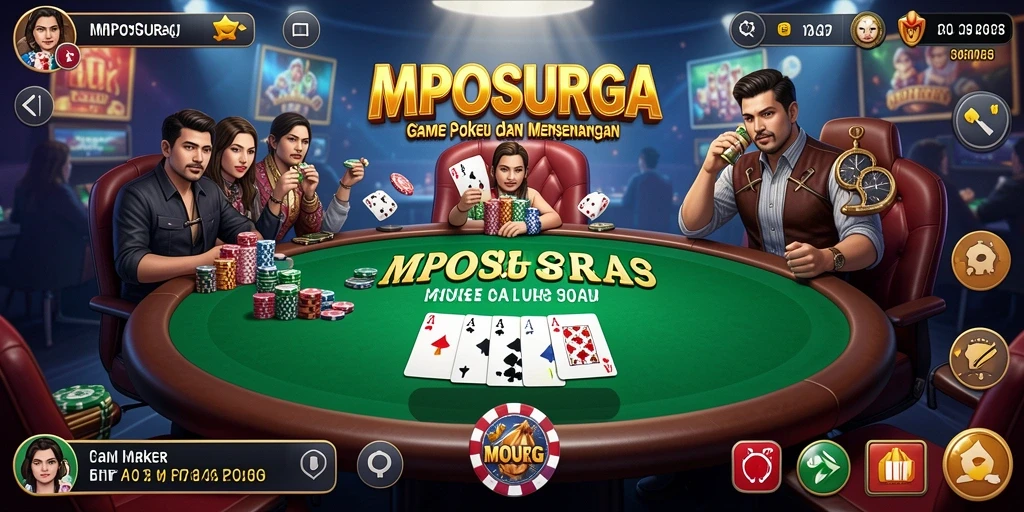 Tangkapan layar gameplay Poker yang menarik dan seru di MPOSURGA.