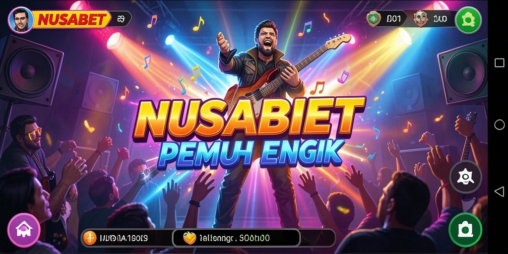 Tampilan gameplay NUSABET yang menarik dan penuh warna