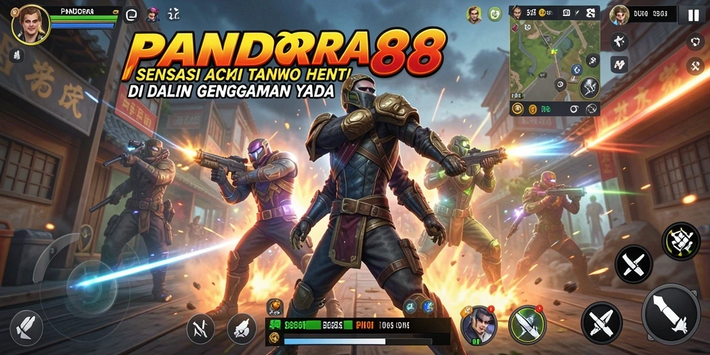 Tampilan gameplay PANDORA88 yang mendebarkan dan penuh aksi.
