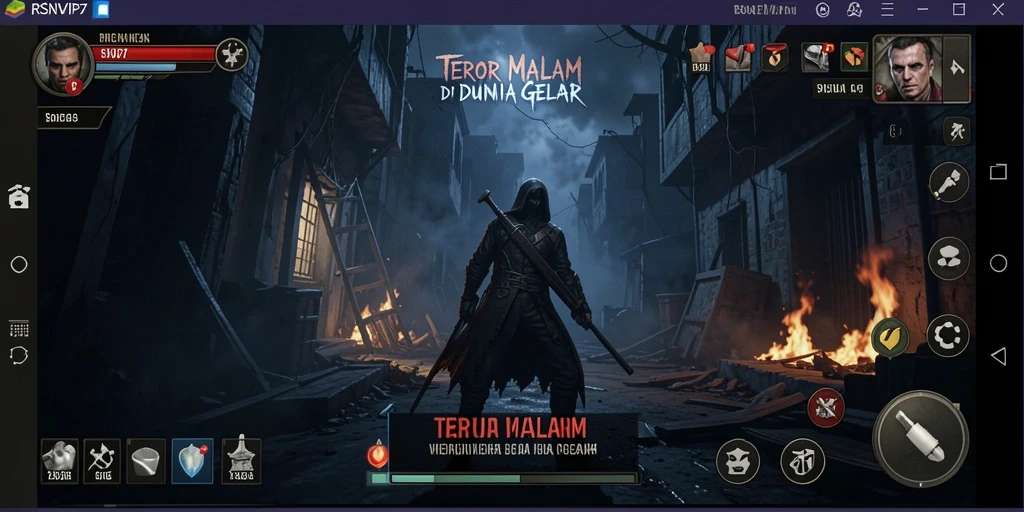 Screenshot gameplay RSNVIP7 yang menegangkan dan menyeramkan.