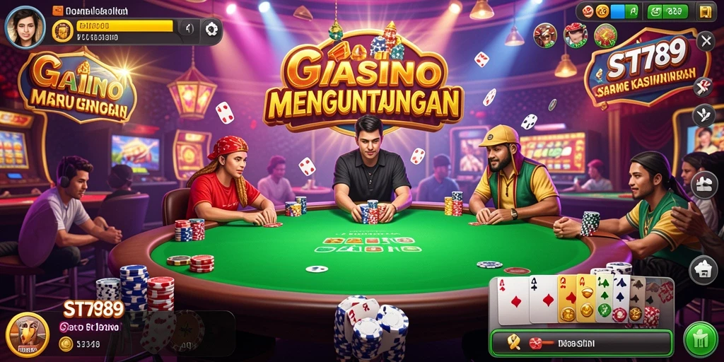Tampilan gameplay Kasino ST789 yang mendebarkan dan grafis yang memukau.