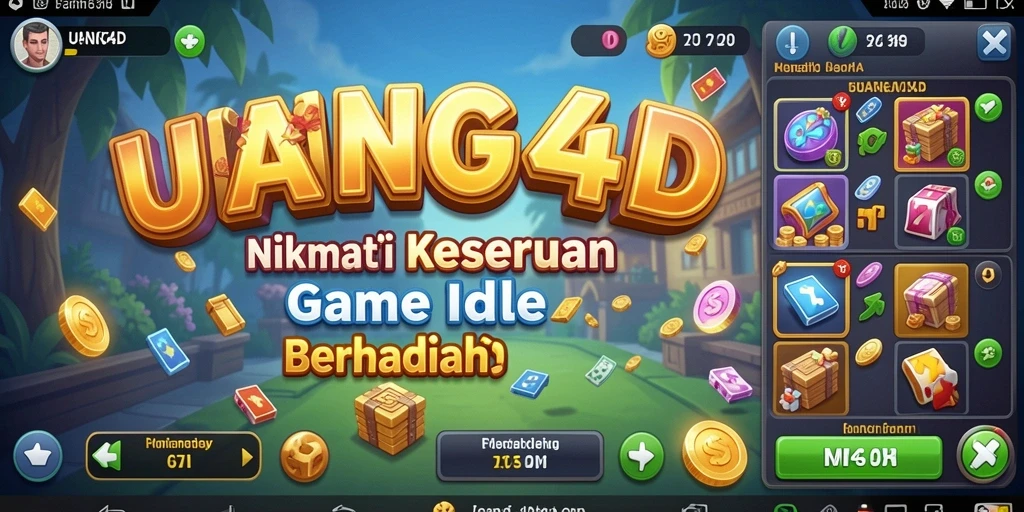Tampilan gameplay seru dalam UANG4D dengan karakter menggemaskan.