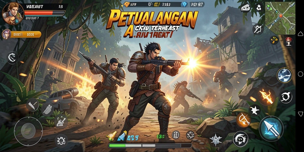 Screenshot V87 menampilkan momen aksi mendebarkan dari gameplay.