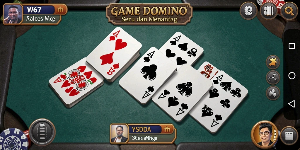 Tangkap momen seru gameplay Domino di W67.